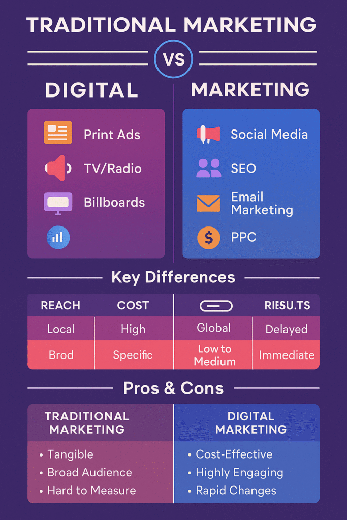 Traditional Marketing vs Digital Marketing