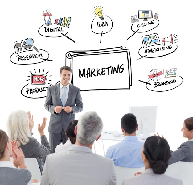 businessman-doing-speech-meeting-against-marketing-doodle_1134-78382 Find Clients for Digital Marketing